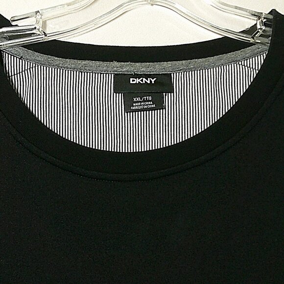 DKNY Mens XXL. Black Sweatshirt with Pocket in Front - Picture 4 of 8